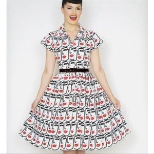 Bernie Dexter Wink Print Dress - Size XL